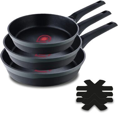 Каструля MasterPRO Gastro Reeco 16/8 см з кришкою, Heatdot, з переробленого алюмінію з антипригарним покриттям, Soft Touch ручка, для всіх типів плит
