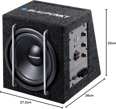Сабвуфер Blaupunkt GTB 8200 A, активний, чорний, автомобільний