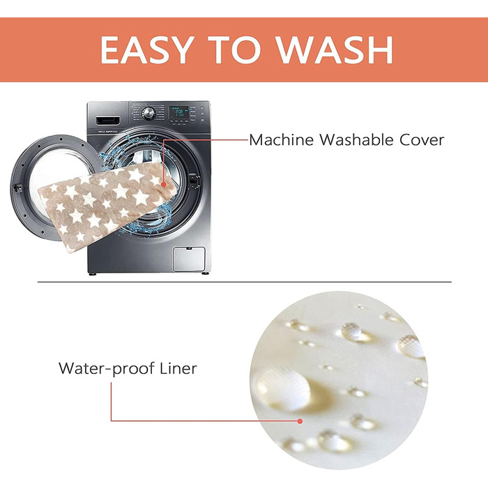 Крізь для собак, лежанка для собак, підстилка для собак, водонепроникна, 61x46x6.6 см, бежева