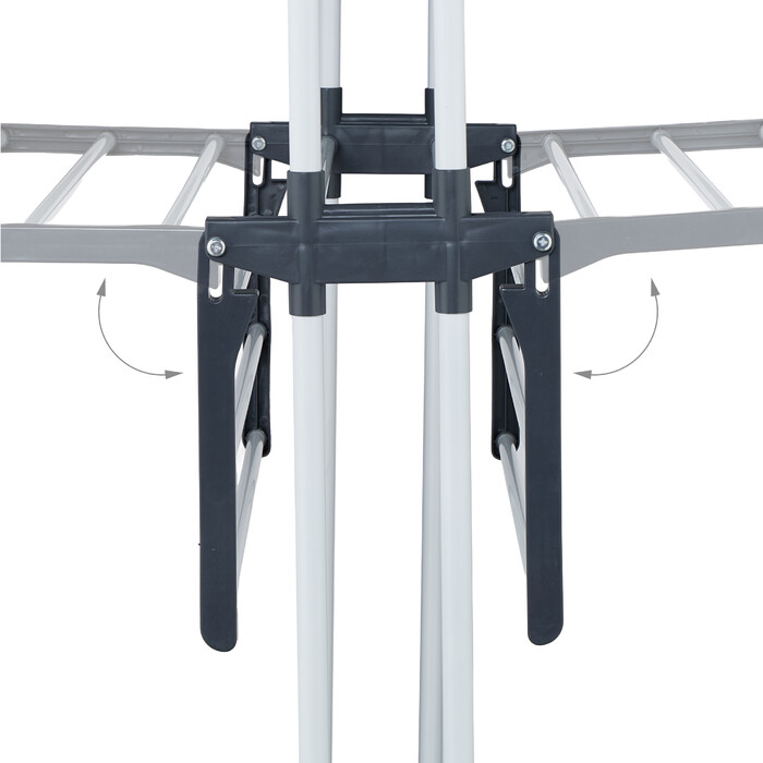 Relaxdays Clothes Rail Tower with Wheels