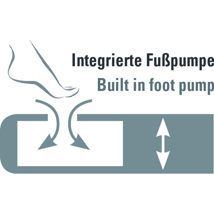 Надувне ліжко High Peak Comfort Plus - для кемпінгу, гостей, як ізомат, з насосом (197 x 138 x 20 см)