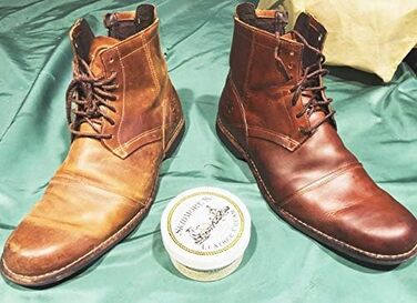 Skidmore's Original Leather Cream | 100% Natural, non-toxic, water-repellent formula is a conditioning and cleaning balm | 6 ounces