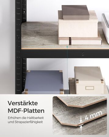 SONGMICS 4-Tier Adjustable Storage Shelf