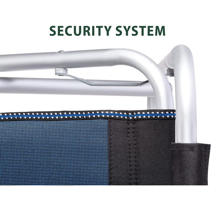 Крісло розкладне Brunner Regista Captain Azzurro/Nero (Чорний/Синій) - комфортне для кемпінгу та відпочинку