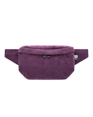 Чоловіча та жіноча поясна сумка PP-Berlin з бавовни ручної роботи, 3 відділення, веганський матеріал, виготовлена в Німеччині, для повсякденного використання, можна носити як через плече (фіолетовий)