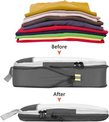 Органайзери для валізи Gonex (6 шт.) - набір кубиків для пакування, зелені