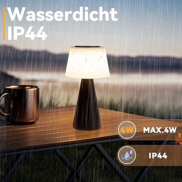 Акумуляторна настільна лампа LED 2 шт. чорна - бездротова, сенсорна, з USB зарядкою для спальні, вітальні, вулиці