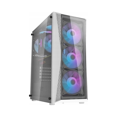 Корпус для ПК darkFlash DK352 Plus, білий, Tower, 4 aRGB вентилятори