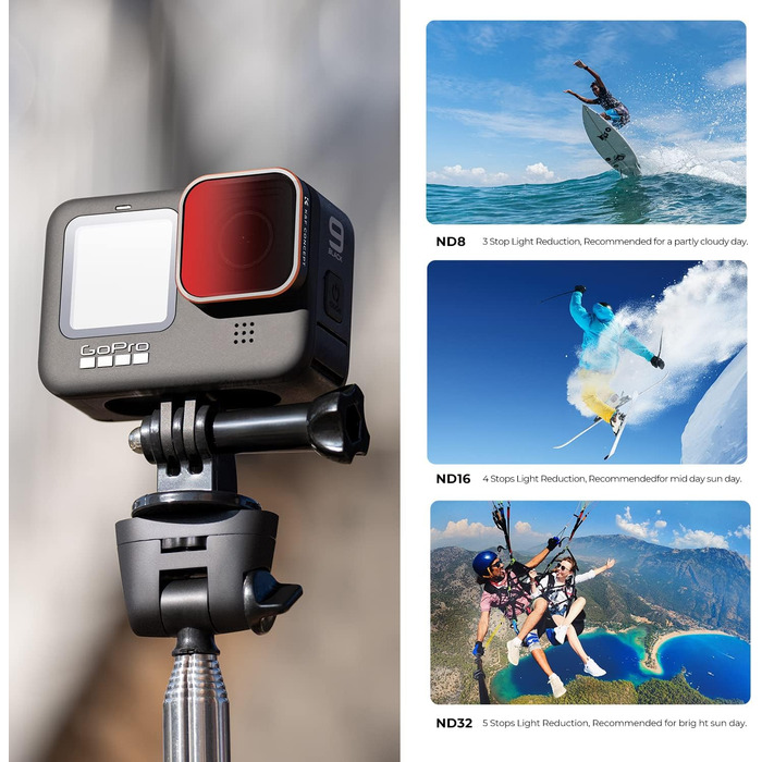 Набір фільтрів K&F Concept ND/CPL для GoPro Hero 13/12/11/10/9 Black (6 шт.)