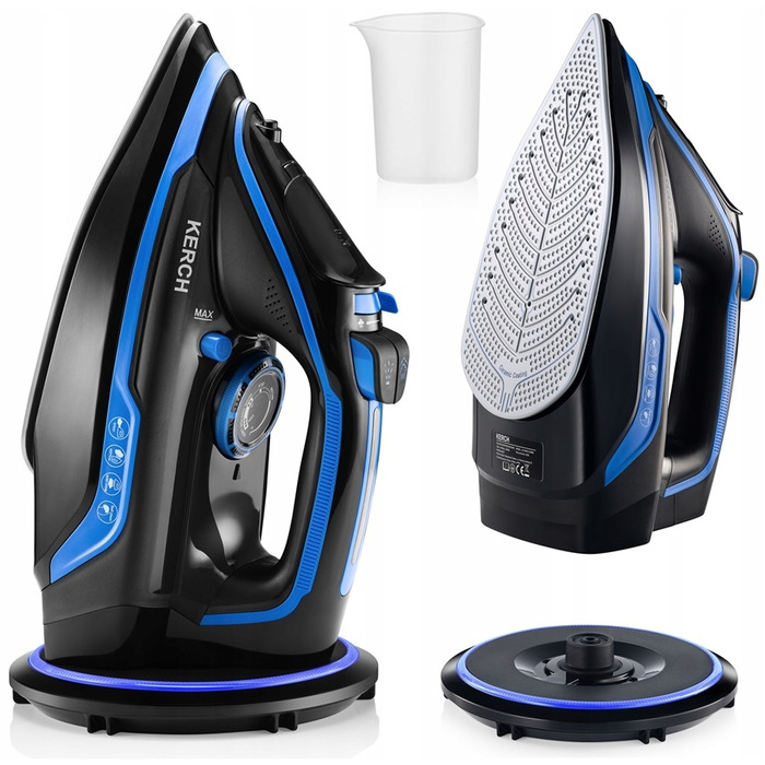 Бездротова керамічна праска Kerch Ultimate Blue, 2600 Вт, 450 мл