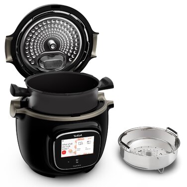 Мультиварка-скороварка Tefal Cook4me Touch CY912, 6 л, Wi-Fi, 13 функцій, чорна