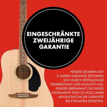 Акустична гітара Fender California Debut Redondo Dreadnought з Cutaway CE, Fichtendecke, чорним пікгардом, Natural, електроакустична гітара CA Natural