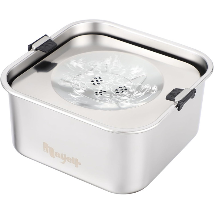 Миска для собак 3L без облизування, миска для пиття з нержавіючої сталі 304, миска для собак з неслизьким дном, для середніх та маленьких собак, придатна для миття в посудомийній машині