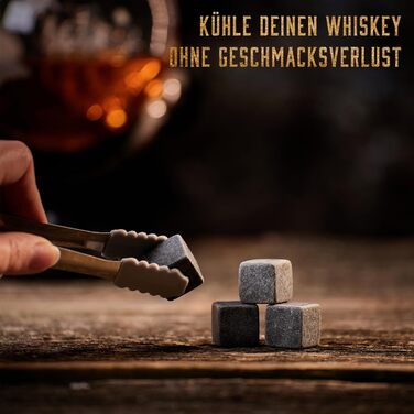 Whisky Carafe Set - Whiskey Gift Set - Gifts for Men - Men's Gifts Gift - Birthday Gift for Men - Globe Decanter 900ML, Gift Box, 4 Whiskey Stones