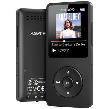 MP3 плеєр AGPTEK 32GB Bluetooth 5.3, 1.8
