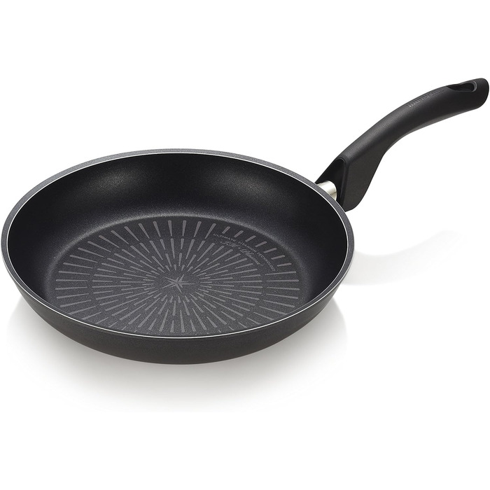 Сковорода Happycall з нержавіючої сталі з антипригарним покриттям, 28 см, сіра, без PFOA, для плити induction, безпечна для миття в посудомийній машині