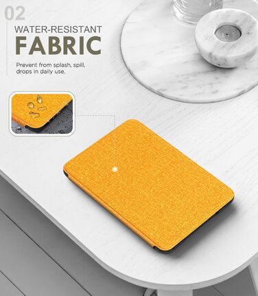 Чохол для Kindle 11 (2024/2022) MoKo, Оранжевий Denim, з авто-вимиканням, Smart Cover для Kindle 11-го покоління