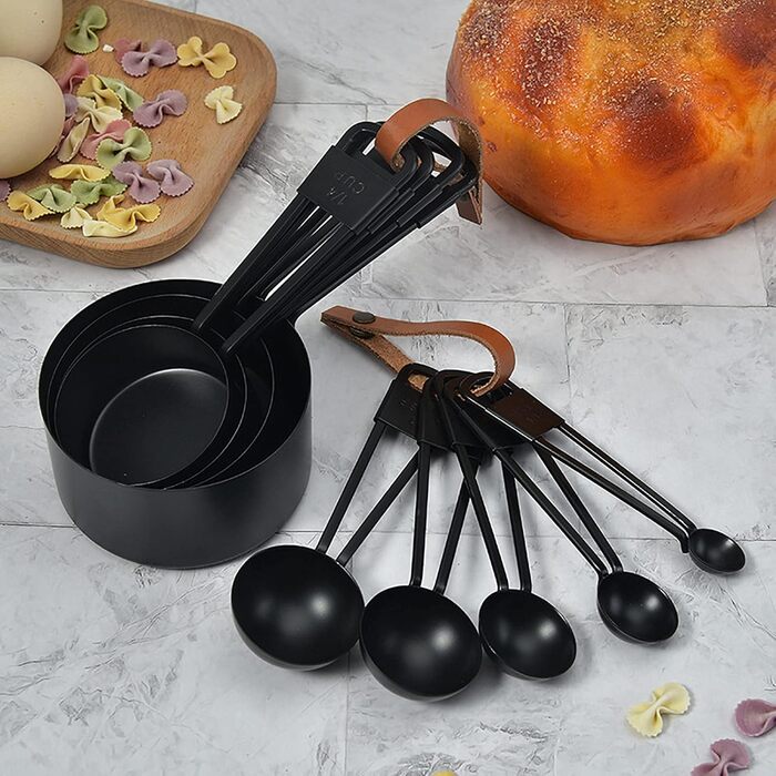 4pcs Stainless Steel Measuring Cups Set Kitchen Accessories Baking Tea Coffee Measuring Tools (gold-4pcs)