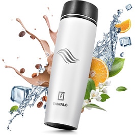 Термокружка Tavialo 460мл, пудрово-рожевий колір, нержавіюча сталь, з ізоляцією, для напоїв