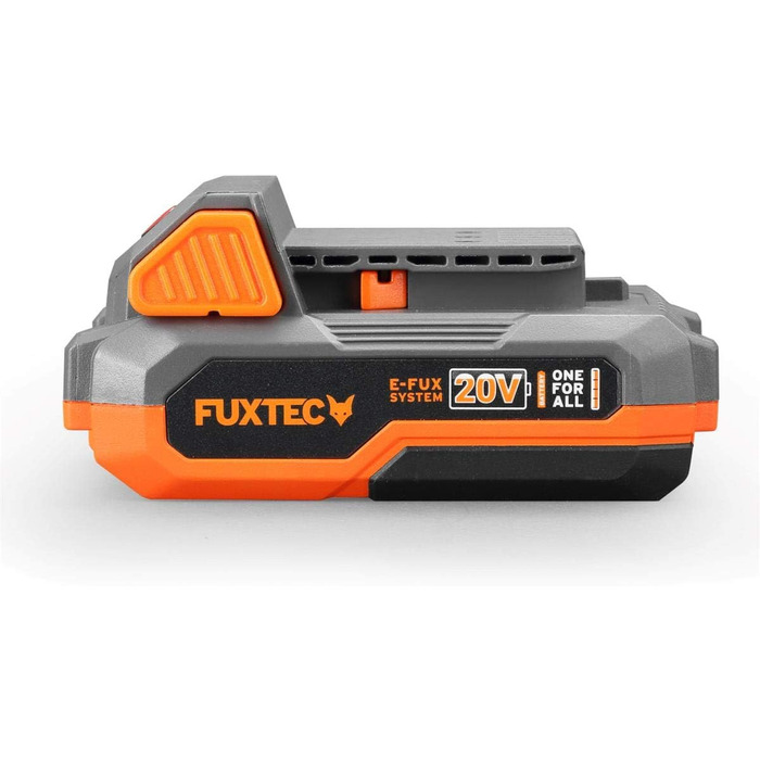 FUXTEC 20V Cordless Leaf Blower FX-E1LB20 - Includes 2 x 2Ah Li-Ion Batteries and 2.4A Charger - Leaf blower for removing leaves from gardens, walkways, and driveways - Quiet - up to 38m/s