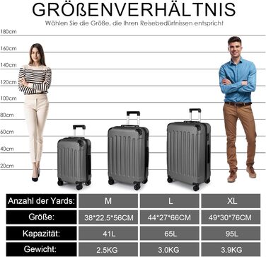 Чемодан ручної поклажі TANTOMI: жорсткий, з кодовим замком, телескопічною ручкою, темно-сірий, M