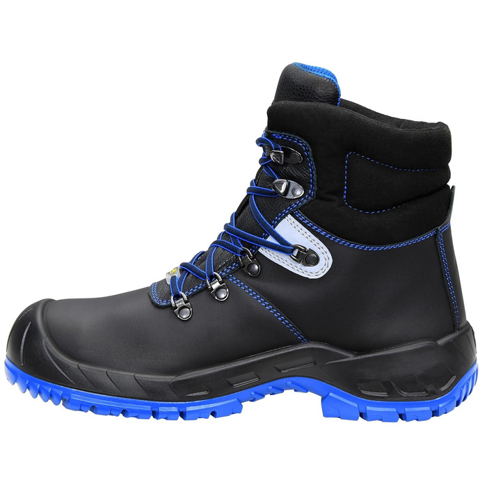 Черевики безпеки ELTEN Alessio Mid ESD S3S: шкіряні, з металевим носком, легкі та міцні (36 EU, чорний)