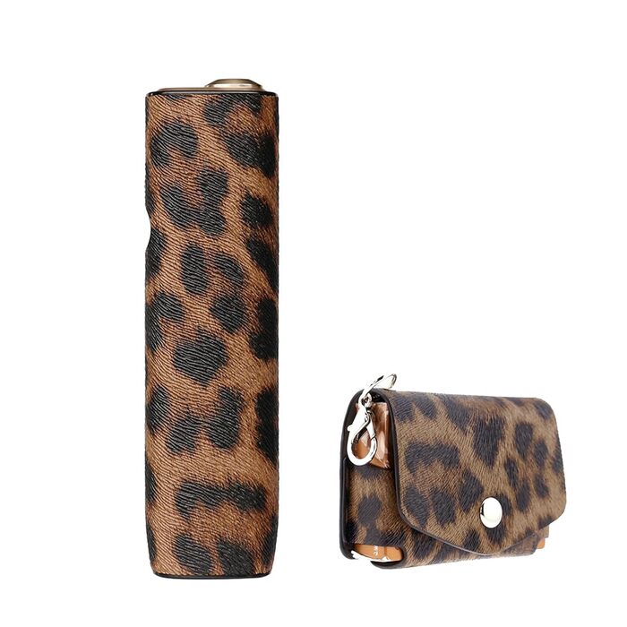 Case compatible with iQOS cigarette holder + (compatible with iluma one/compatible with iluma i one case) PU leather protective cover and accessories, cigarette case pouch.