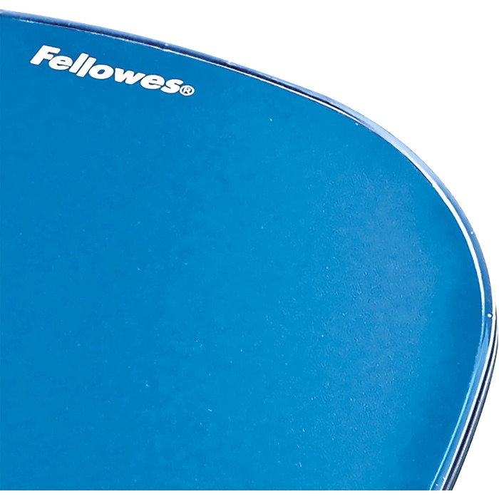 Ергономічний килимок для миші Fellowes Crystals з гелевою підставкою під зап'ястя, синій