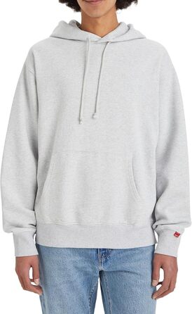 Чоловічий капюшонний світшот Levi's Authentic, сірий світло-сірий (XS)