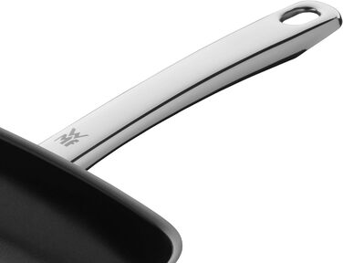 WMF Durado Grill Pan Induction, grilled, 28x28 cm, Induction Steak Pan, Cromargan stainless steel coated, ceramic coating, oven-safe