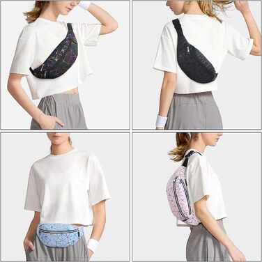 Жіноча поясна сумка-рюкзак, водонепроникна, з PU шкіри, для прогулянок, спорту та подорожей, чорна