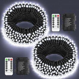 Льодогенератор для дому: компактний, з LED підсвіткою, 200 LED, для вечірок, свят, саду, балкону, ялинки. Білий колір, вологостійкий, з пультом та таймером