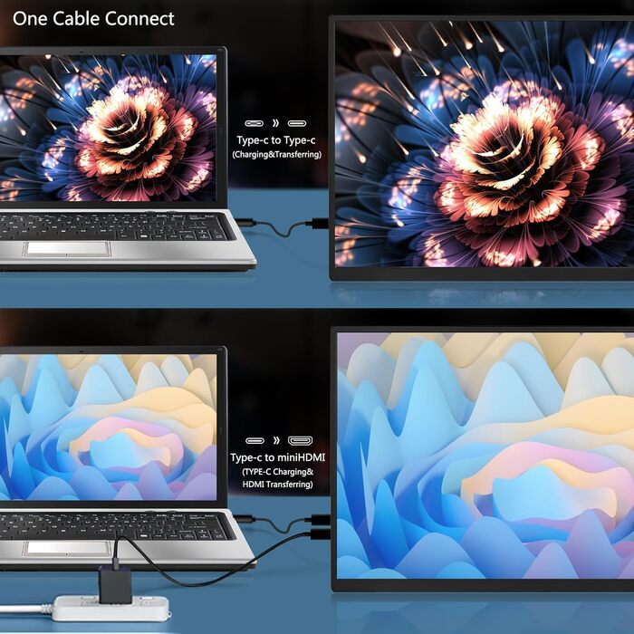 Портативний монітор 18.5 дюймів MK185: 120Hz, 1080P, sRGB, USB/HDMI, VESA, HDR, для ноутбука, телефону, ігор