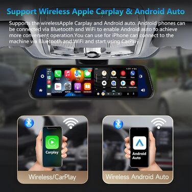 Дзеркало-відеореєстратор Podofo 9.66