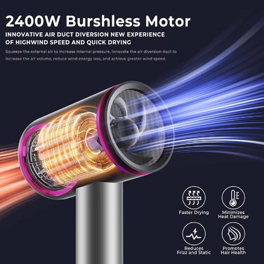 Airstyler 6 в 1: фен-щітка, локони, іонний фен, стайлер для волосся, 1000W, білий. Комплект для створення зачісок