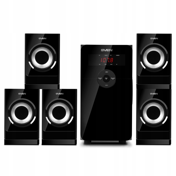 Акустична система 5.1 SVEN HT-201, 80 Вт, чорна