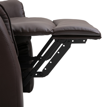 HOMCOM Electric Recliner Chair, TV Recliner with Lift Assist, Recliner with Lie-Flat Function, Faux Leather, Brown, 80 x 94 x 104 cm | Aosom