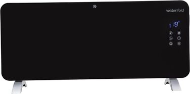 Конвектор опалення Heidenfeld GK200: скляний нагрівач 2000 Вт, гарантія 3 роки, до 40 м²