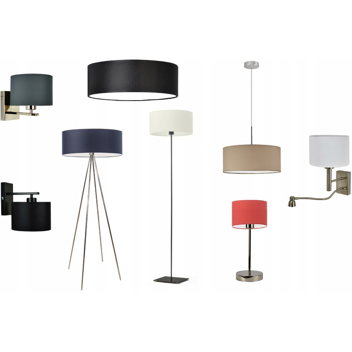 Настінний світильник-бра з абажуром, LED E27, сірий