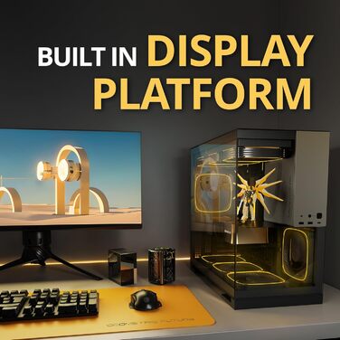 Корпус для ПК Geometric Future M5 з загартованим склом, Mid Tower, E-ATX/ATX, чорно-сірий, сталь 1.2mm, Type C, без інструментів, підтримка радіатора 420/360, подвійний відсік