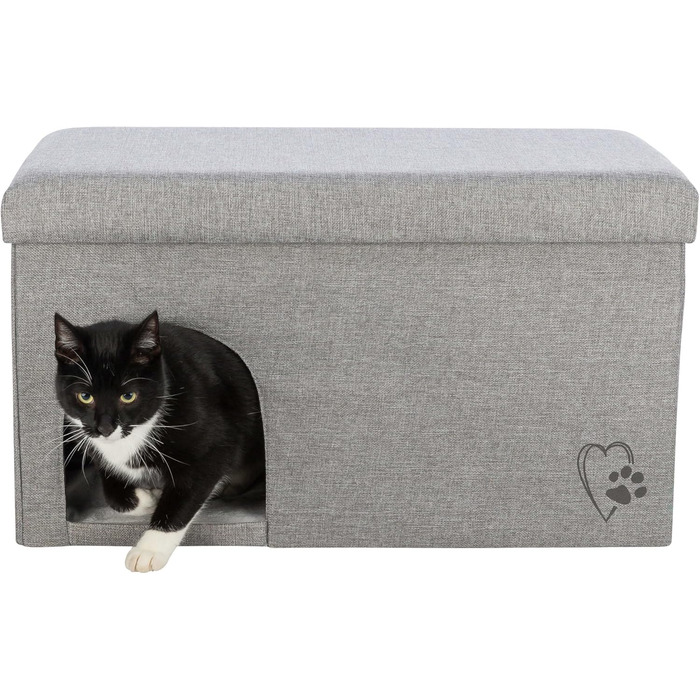 Будиночок для котів TRIXIE Kimy, сірий, 72 x 40 x 40 см