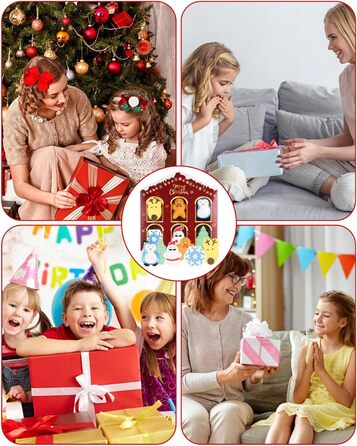 Набір прикрас для ялинки на Новий Рік, 42 шт. (Червоний, Зелений, Золотий)