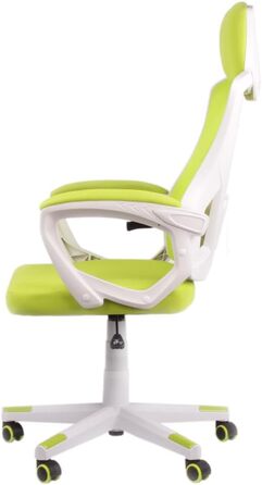 Офісне крісло, крісло для начальника, крісло для роботи з регулюванням, сітчасте дихаюче, колір лайм