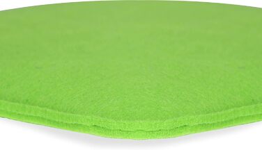 Sunnypillow Набір з 4 фетрових подушок для стільців 35x35 см, зелені, м'які сидіння для стільців і лавок, для дому та вулиці