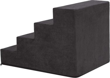 Східнякова рамка для собак та котів Tiertreppen - 4 сходинки, висота 40 см, чорна