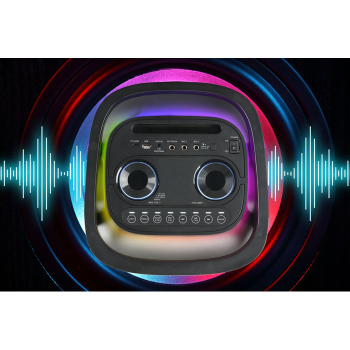 Портативна караоке-система Bluetooth Power Audio Manta Hektor з мікрофоном, 160 Вт