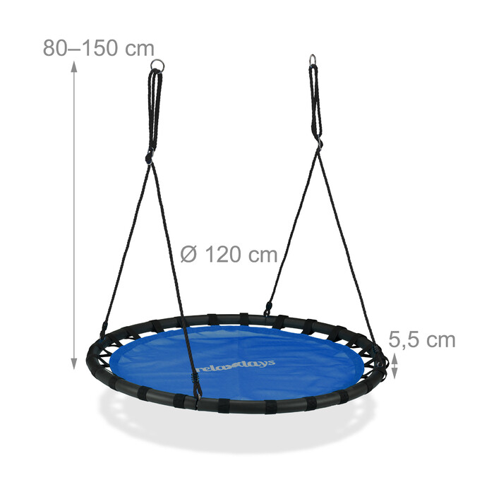 Relaxdays Hanging Nest Chair 120cm
