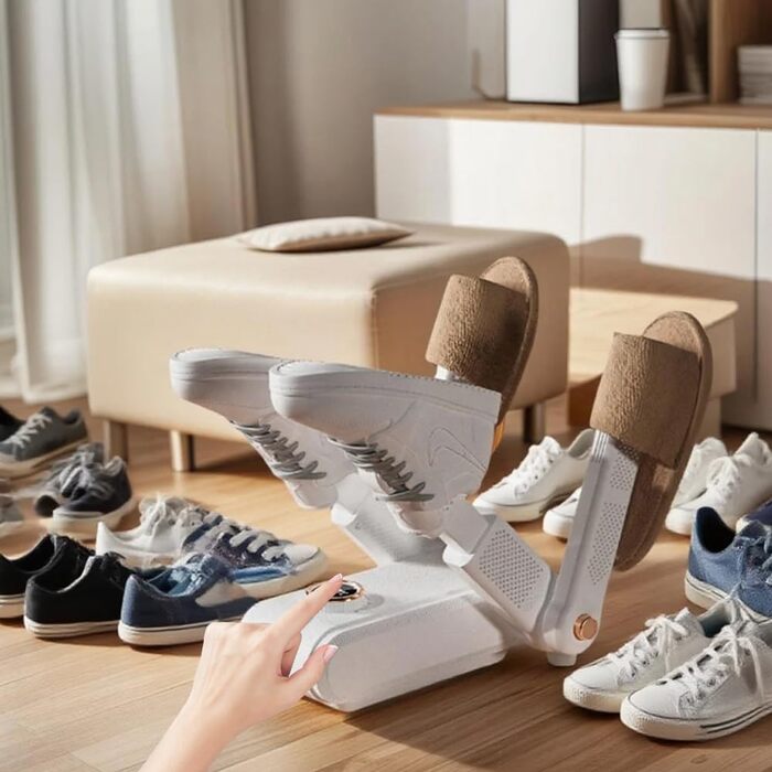 Електричний сушильник для взуття 2 пари, портативний, для взуття, рукавичок, шапок, шкарпеток та футбольних бутс