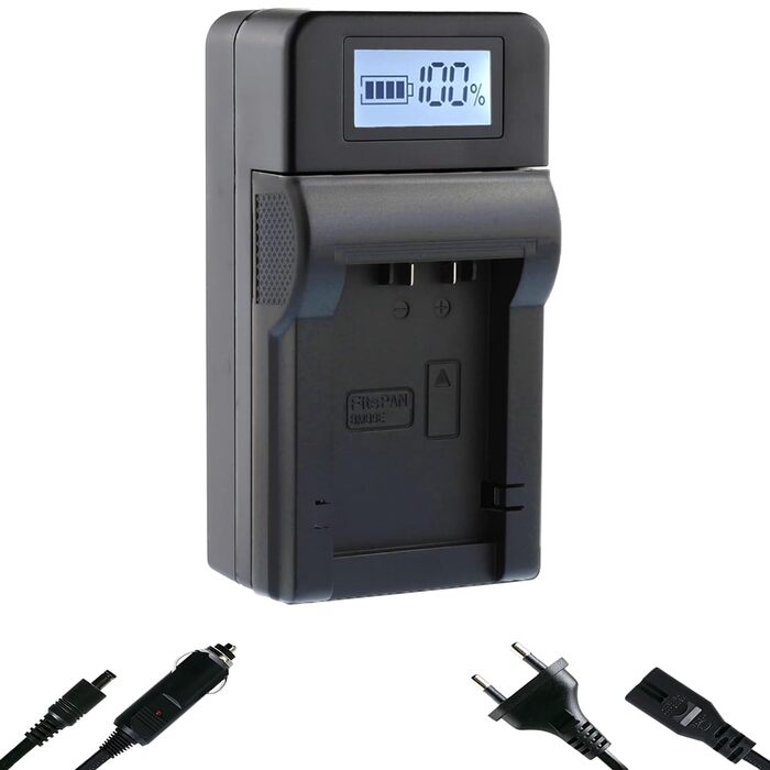 Зарядний пристрій Blumax Turbo LCD Dual/Single для Canon, Nikon, Panasonic, Sony – Dual зарядка NH/LP-E6N/LP-E6 (швидка зарядка, Panasonic DMW-BMB9)