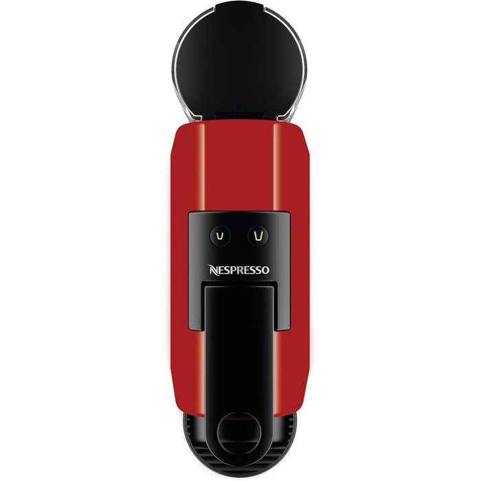 Кавова машина капсульна Nespresso De'Longhi Essenza Mini EN 85.R, 19 бар, 0,6 л, набір з 7 капсул, червона, без спінювача молока